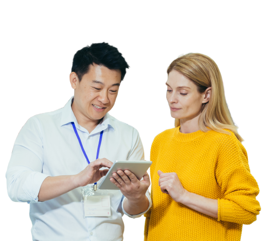 business people discussing a concept